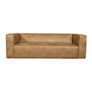 Bronx71 3-zitsbank Memphis beige eco-leer