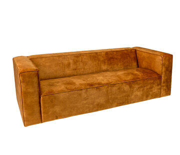 Bronx71 3-zitsbank Memphis okergeel velvet