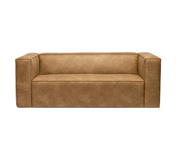 Bronx71 2,5-zitsbank Memphis beige eco-leer