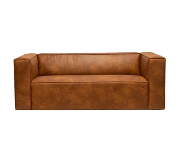 Bronx71 2,5-zitsbank Memphis cognac eco-leer