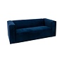 2,5-zitsbank Memphis donkerblauw velvet