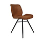 Stoel Barrel cognac eco-leer