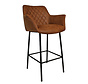 Barstoel Club cognac eco-leer 78 cm
