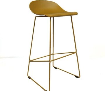 Barkruk Erica geel 76 cm