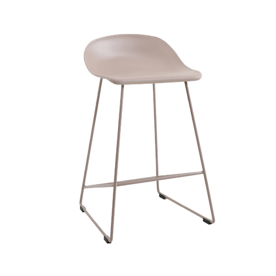 Barkruk Erica taupe Scandinavisch design 66 cm