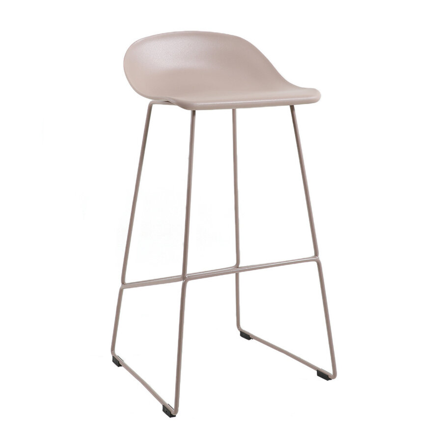 Barkruk Erica taupe Scandinavisch design 76 cm