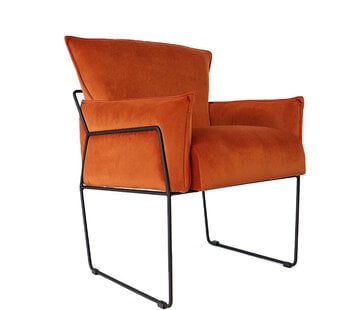 Bronx71 Fauteuil Lasse koper velvet