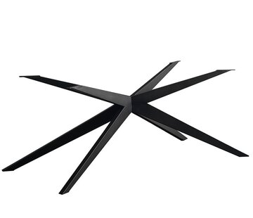 Bronx71 Onderstel tafel spinpoot Torben metaal zwart 180 x 90 cm