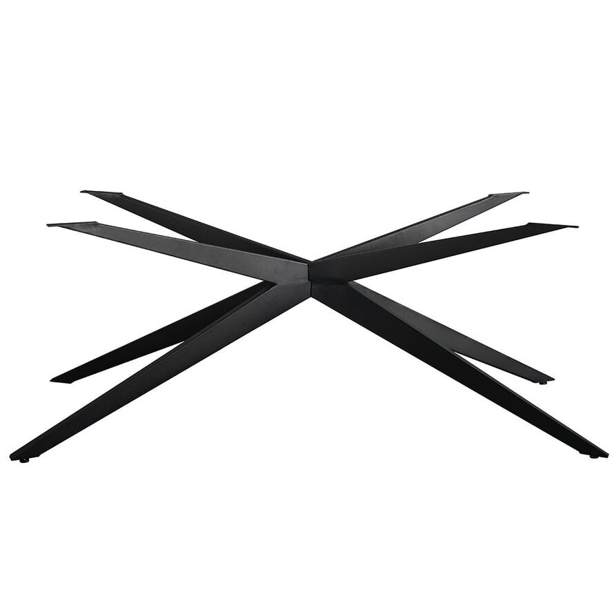 Onderstel tafel spinpoot Torben metaal zwart 180 x 90 cm