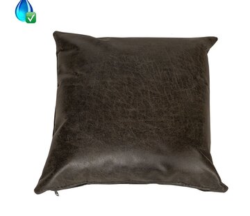 Bronx71 Kussen Kyla eco-leer antraciet 45 x 45 cm