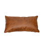 Kussen Kyla eco-leer cognac 25 x 45 cm