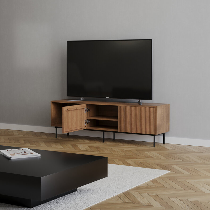 Tv-meubel Ray rustiek eiken 150 cm