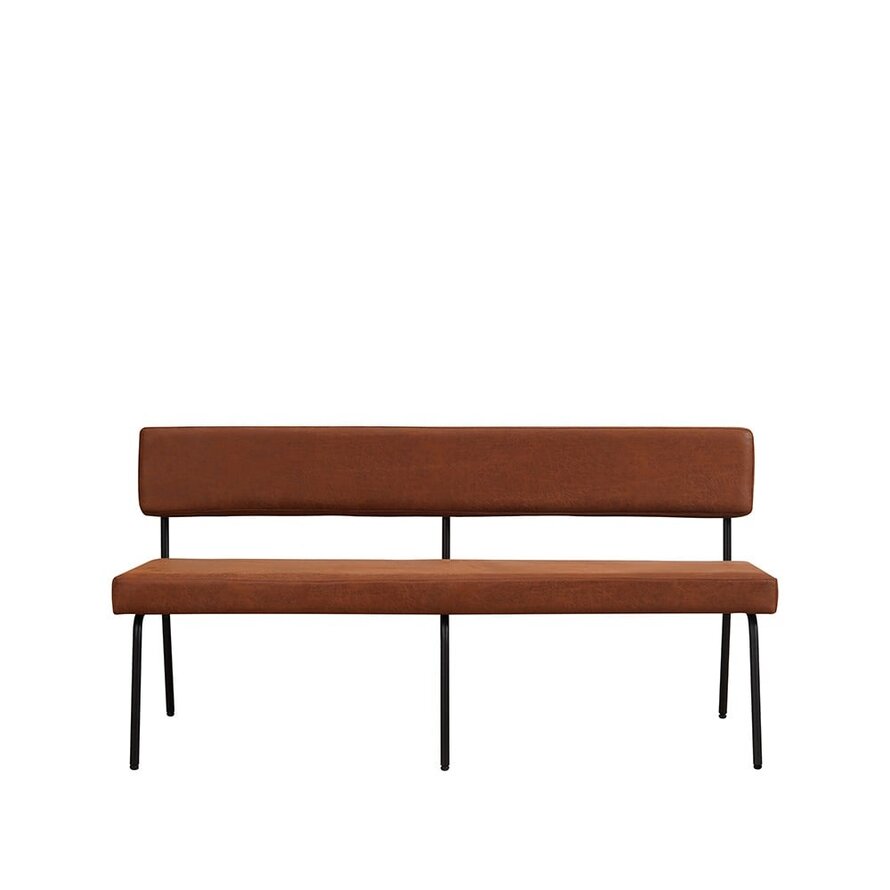 Eetkamerbank Espen cognac eco-leer 160 cm