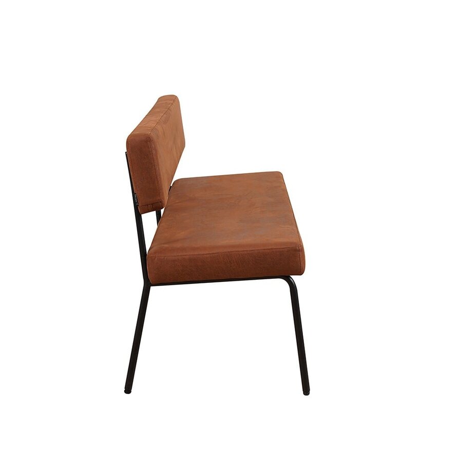 Eetkamerbank Espen cognac eco-leer 160 cm