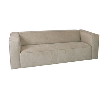 Bronx71 3-zitsbank Memphis taupe polyester