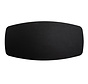 Tafelblad Roan Deens ovaal melamine zwart 240 x 120 cm