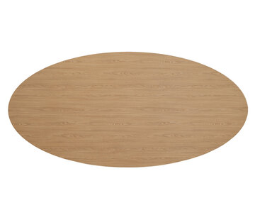 Bronx71 Tafelblad Liam ovaal melamine eiken 270 x 130 cm