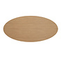 Tafelblad Liam ovaal melamine eiken 270 x 130 cm