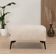 Bronx71 Hocker Vegas beige bouclé