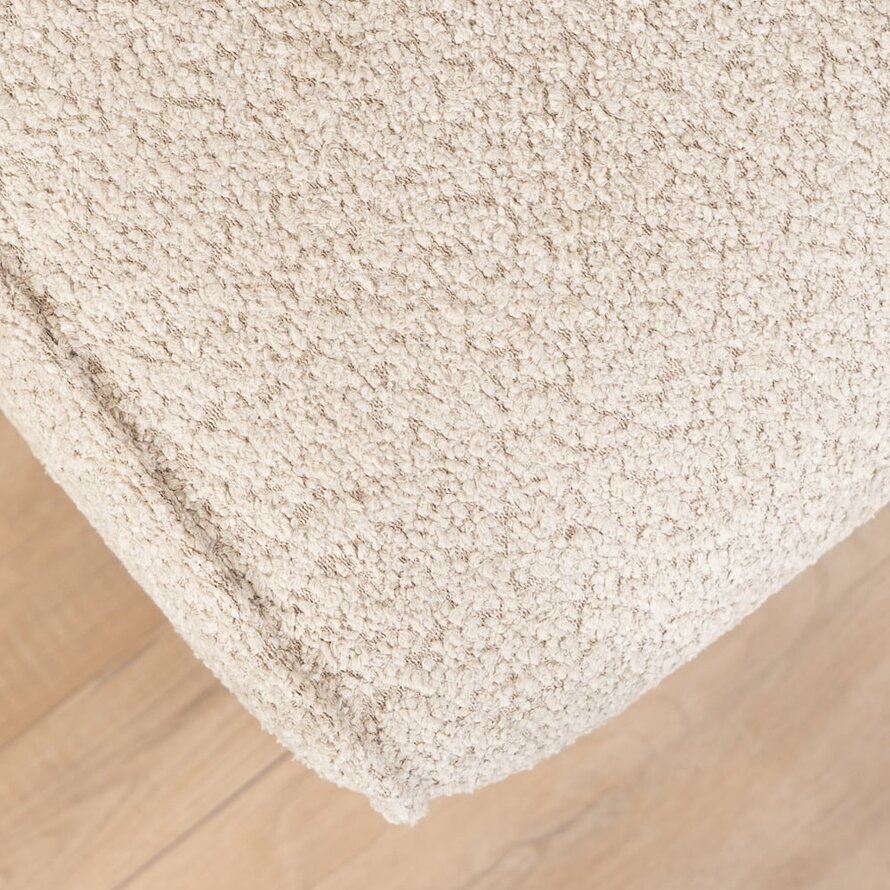 Hocker Vegas beige bouclé