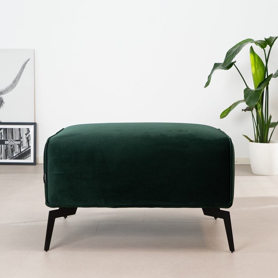 Hocker Vegas groen velvet