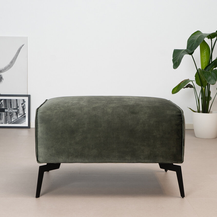 Hocker Vegas groen velvet