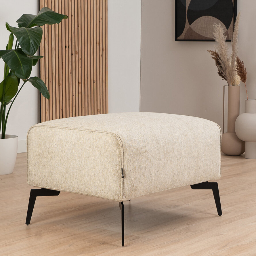 Hocker Vegas taupe polyester