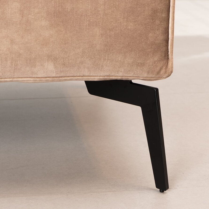 Hocker Vegas taupe velvet