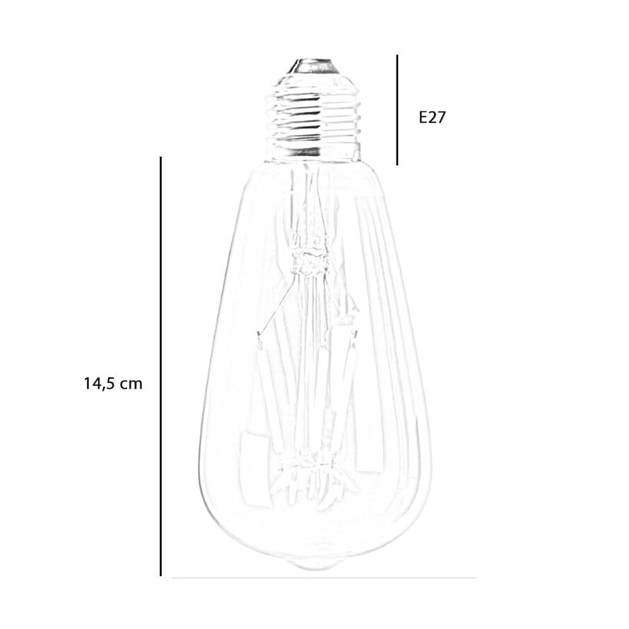 LED Lichtbron Druppel gold 14,5 cm dimbaar - 4 watt