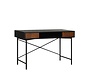Bureau Maury zwart/rustiek eiken 120x55x77 cm