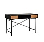 Bureau Maury zwart/blank eiken 120x55x77 cm