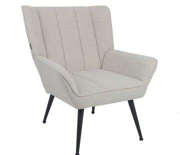 Bronx71 Fauteuil City linnen taupe