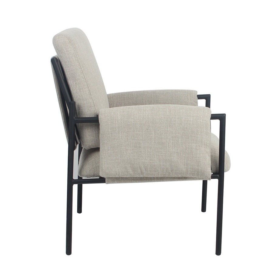 Fauteuil Urban linnen taupe