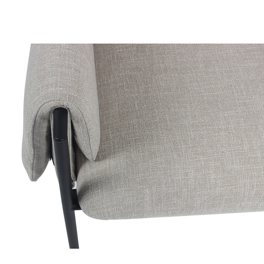 Fauteuil Urban linnen taupe