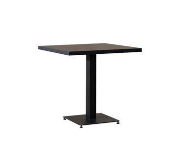 Bronx71 Bistrotafel Nils melamine zwart 80 x 80 cm