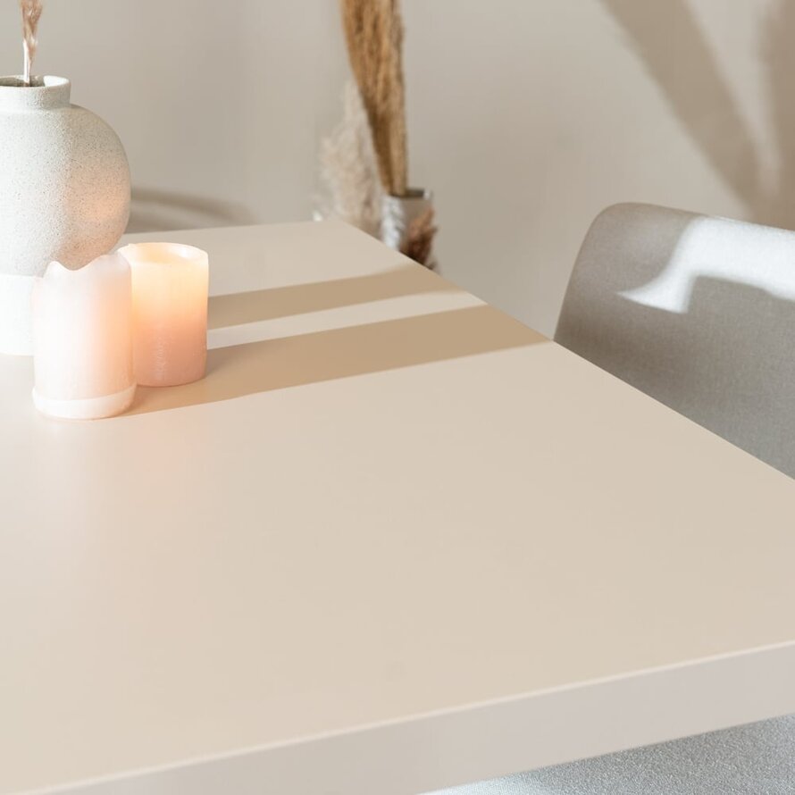 Bartafel Nils melamine beige 80 x 80 x 109 cm