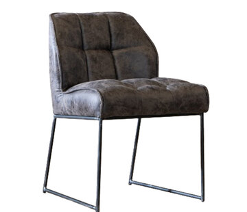 Bronx71 Stoel Abel antraciet microvezel