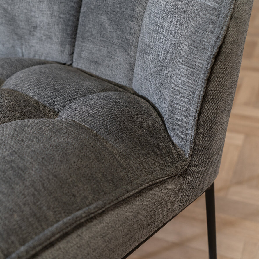 Barkruk Jelle antraciet polyester 70 cm