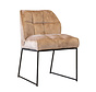 Stoel Janna taupe velvet