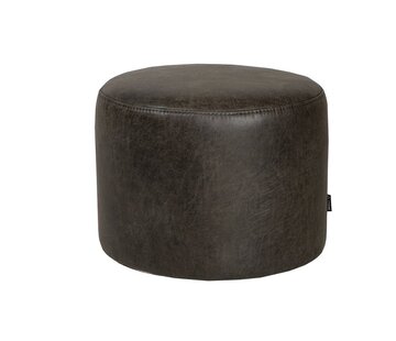 Bronx71 Poef/Hocker Kyla antraciet eco-leer