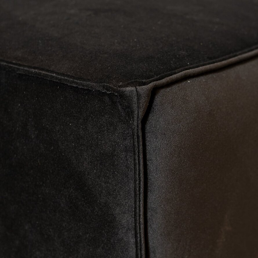 Hocker Memphis zwart velvet