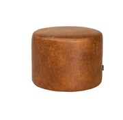 Bronx71 Poef/Hocker Kyla cognac eco-leer