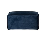 Bronx71 Hocker Memphis donkerblauw velvet