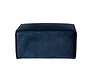 Hocker Memphis donkerblauw velvet
