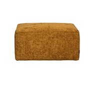 Bronx71 Hocker Memphis okergeel chenille stof