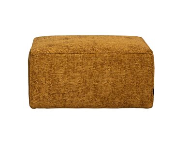 Bronx71 Hocker Memphis okergeel chenille stof