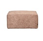 Hocker Memphis roze chenille stof