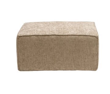 Bronx71 Hocker Memphis taupe chenille stof