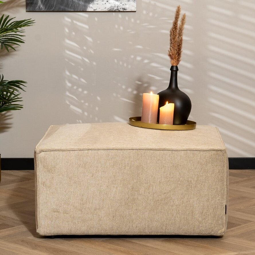 Hocker Memphis taupe polyester