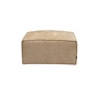 Hocker Memphis wit/beige chenille stof - feel me